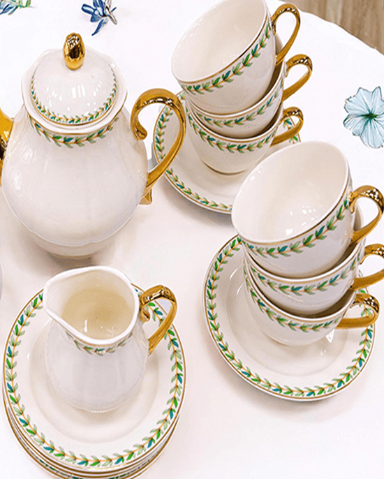 B&S DS-23C097 31Pc Round Tea Set