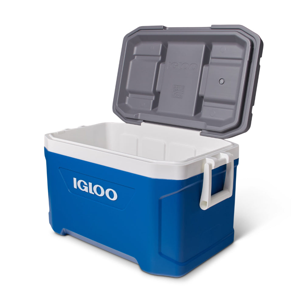 00050338-Igloo-Latitude 52 Cooler Box - Indigo Blue / Meteorite