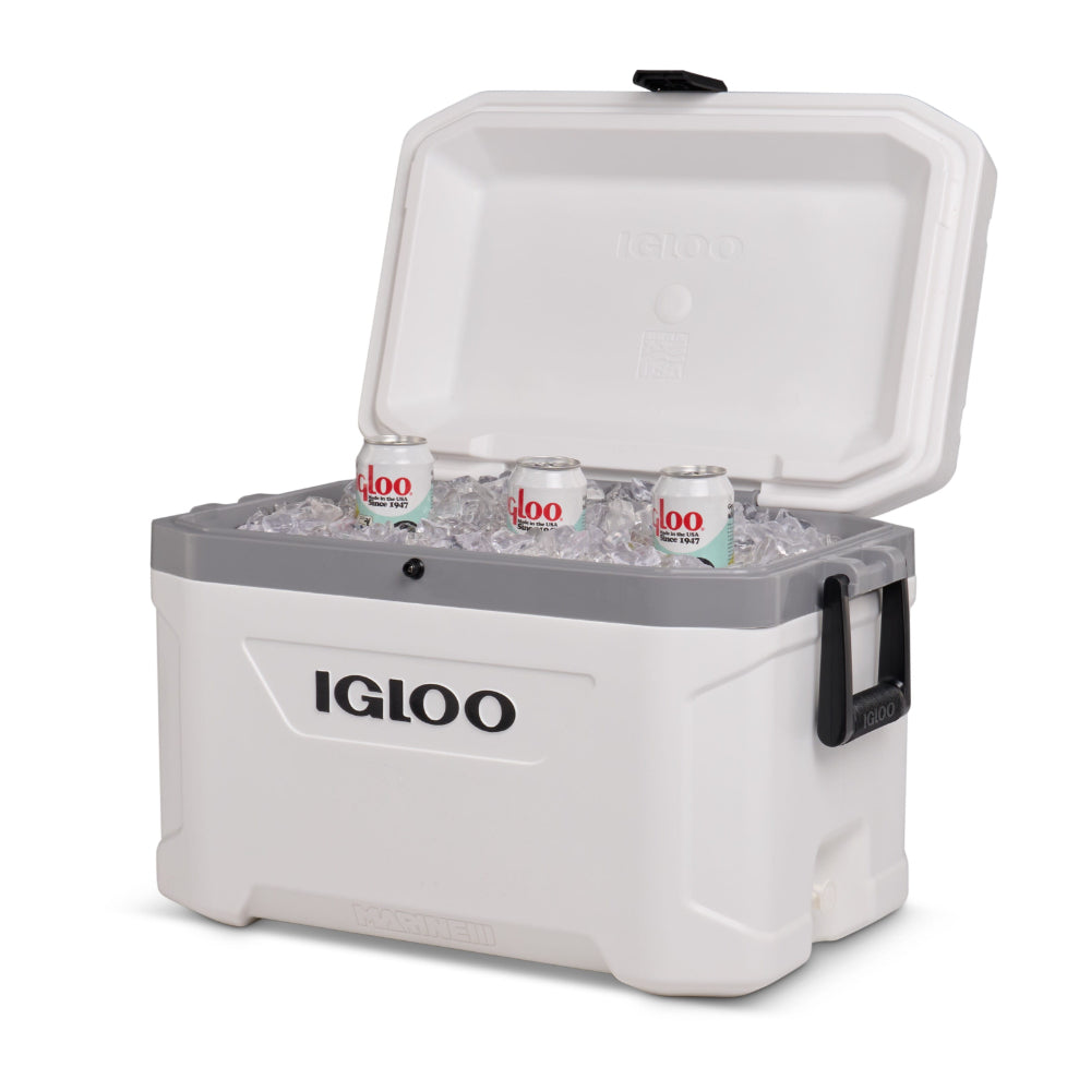 Igloo-Latitude Marine Ultra 54 Cooler Box - White / Moonscape Gray