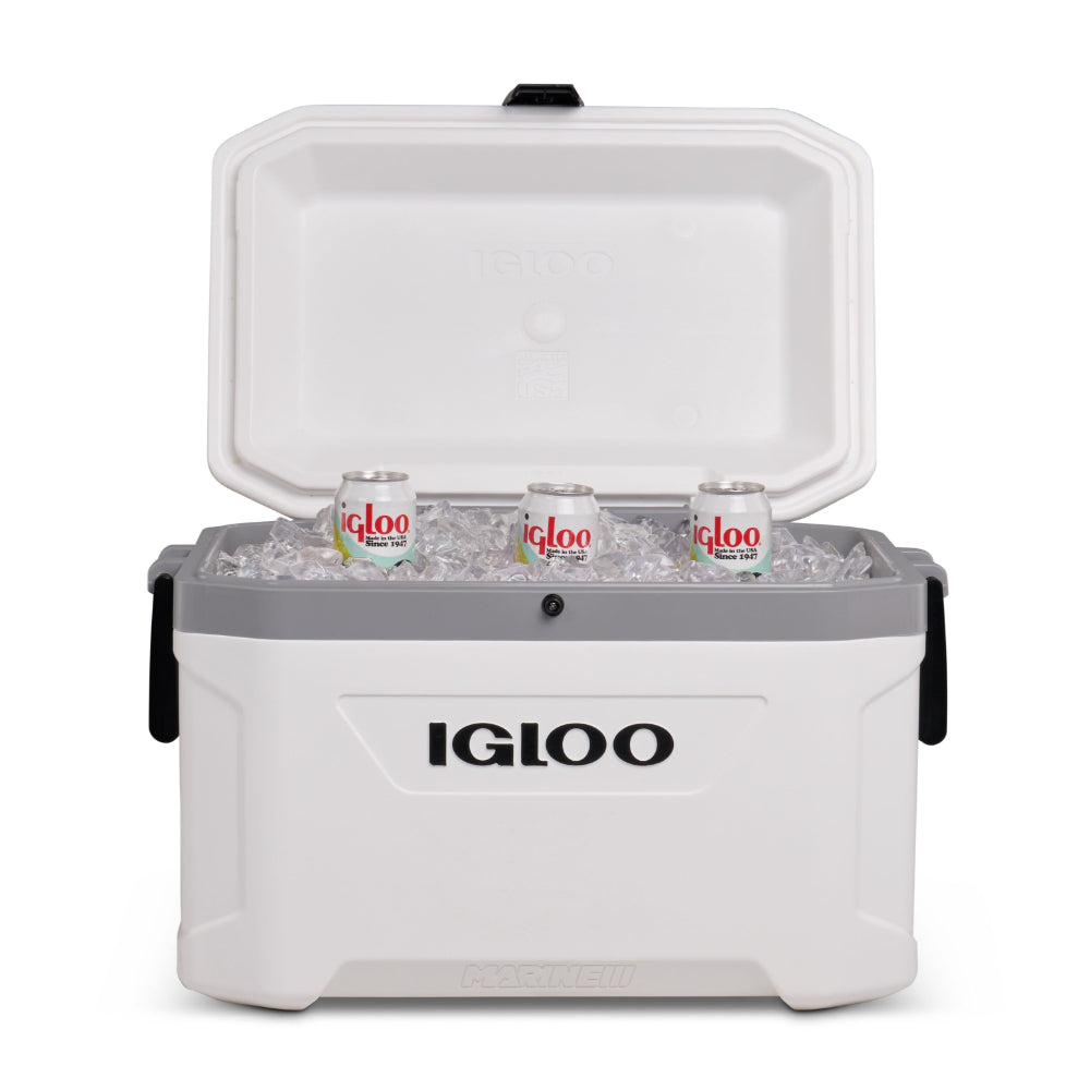 Igloo-Latitude Marine Ultra 54 Cooler Box - White / Moonscape Gray