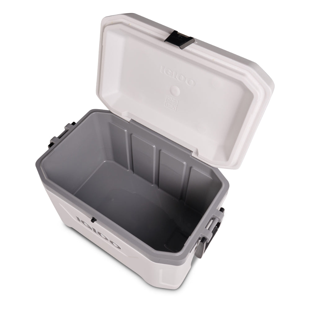 Igloo-Latitude Marine Ultra 54 Cooler Box - White / Moonscape Gray