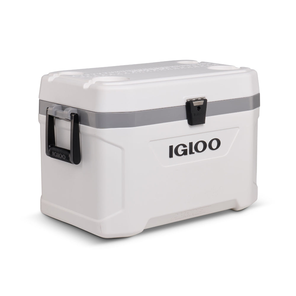 Igloo-Latitude Marine Ultra 54 Cooler Box - White / Moonscape Gray