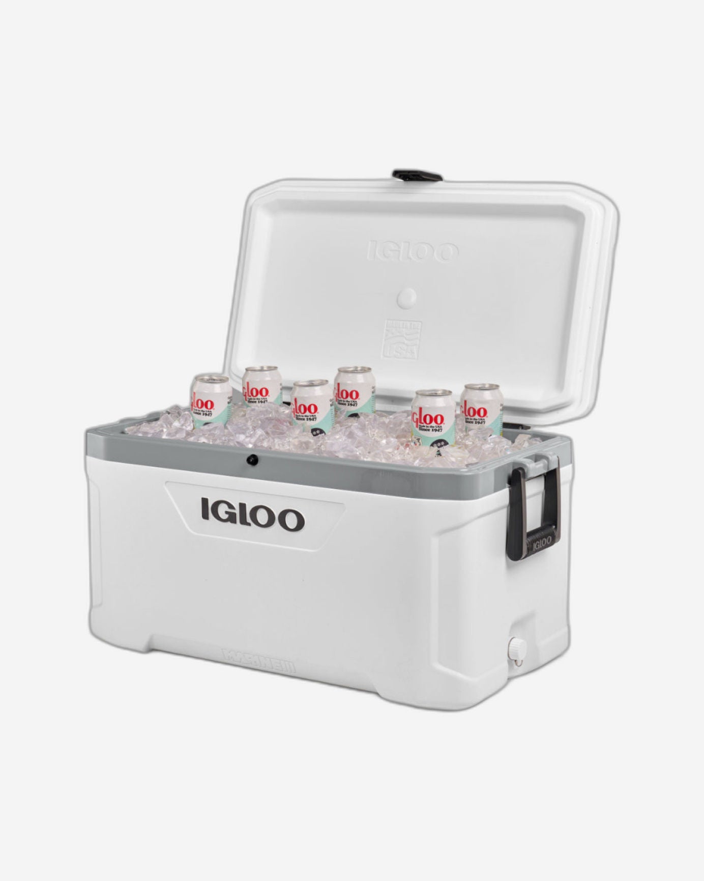Igloo-Latitude Marine Ultra 70 Cooler Box - White / Moonscape Gray