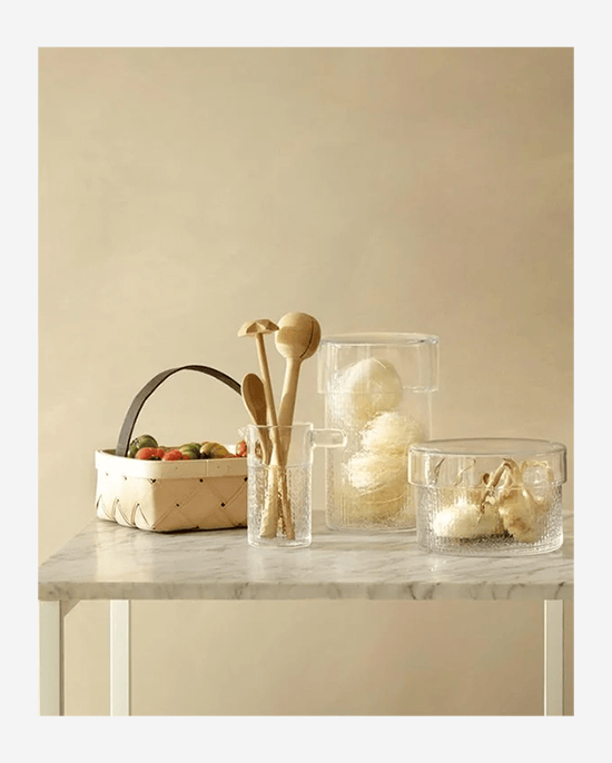 LSA Clear Wicker Container with Lid