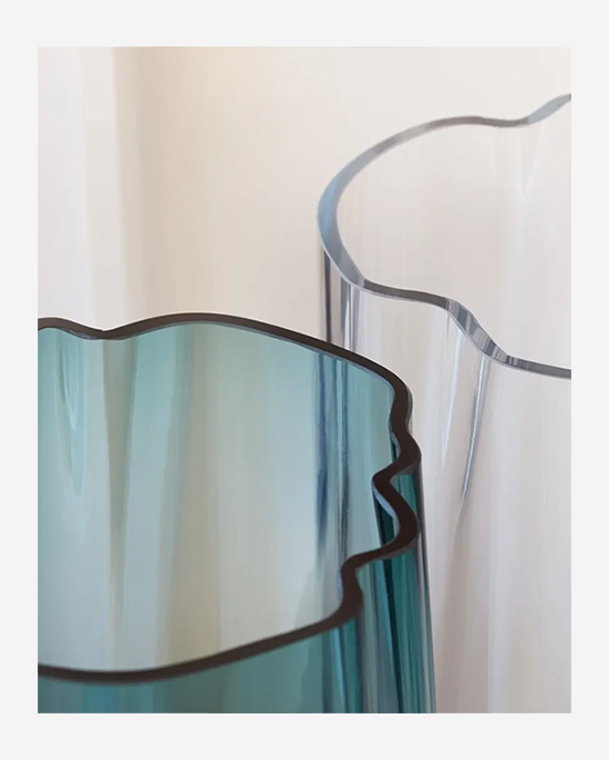 LSA Sea Green Lagoon Vase H24cm