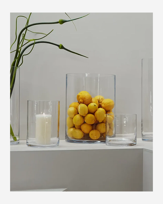 LSA Clear Column VaseCandleholder H40cm