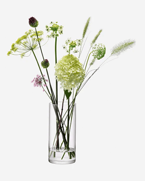 LSA Column Clear Vase 28cm