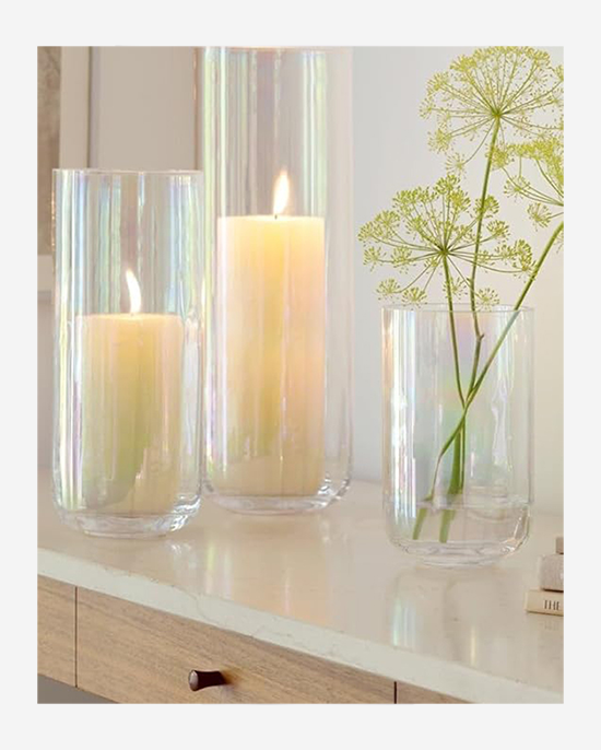 LSA Mother of Pearl LanternVase H18.5cm