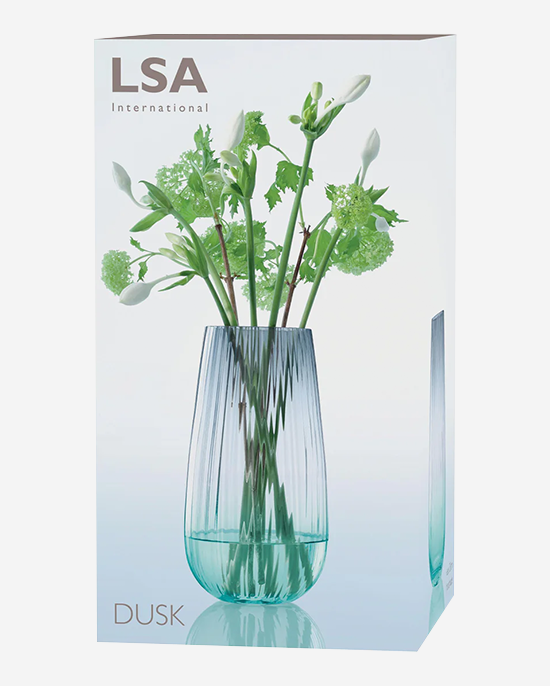 LSA Dusk GreenGrey Vase H28cm
