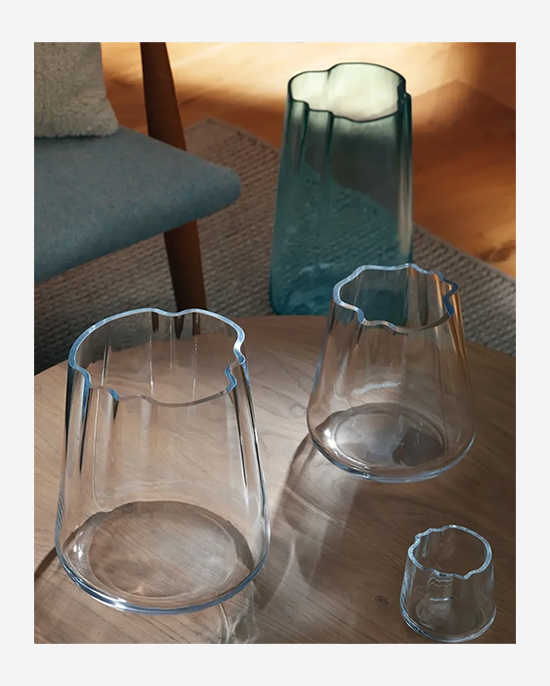 LSA Sea Green Lagoon Vase H35cm