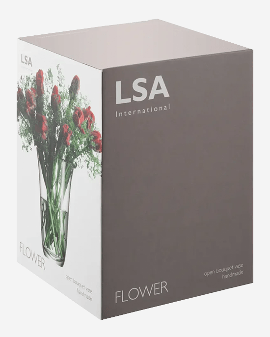LSA Flower Open Bouquet Vase Clear