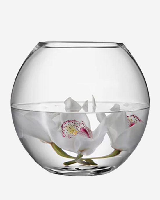 LSA Flower Round Bouquet Vase Clear
