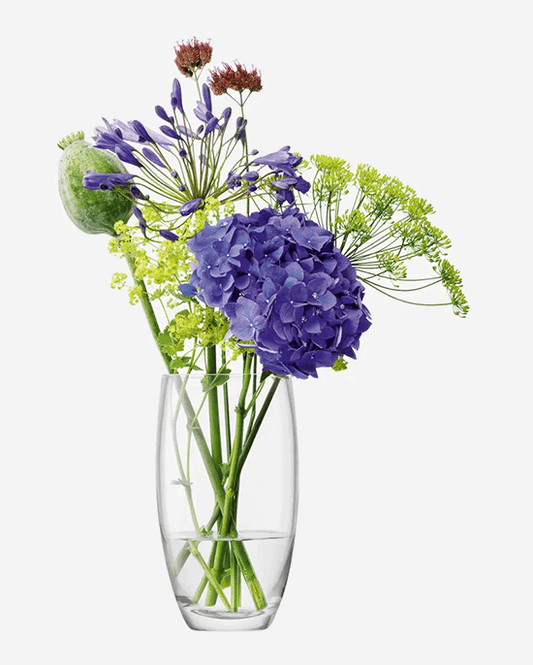 LSA Flower Barrel Bouquet Vase H20cm Clear