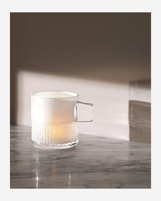 LSA Milk White Handle Tealight Holder