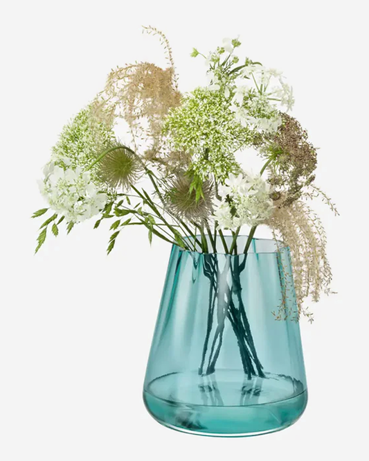 LSA Sea Green Lagoon Vase H18.5cm