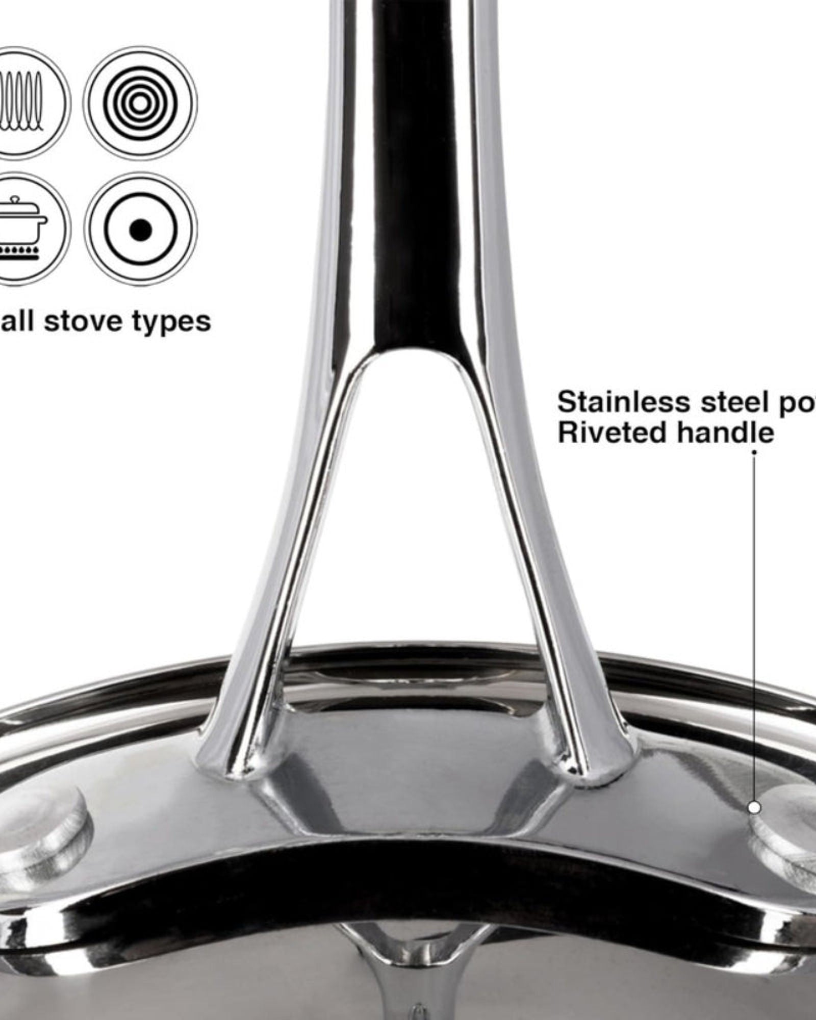 Fissman Sauce Pan Felice 18cm/2.4LTR Without Lid Stainless Steel
