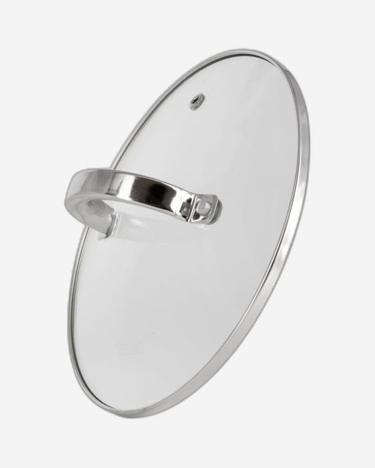 Fissman Stockpot with Glass Lid 16x10.5cm / 2.1 Liter with Measuring Mark, Stainless Steel Stockpot Felina Series