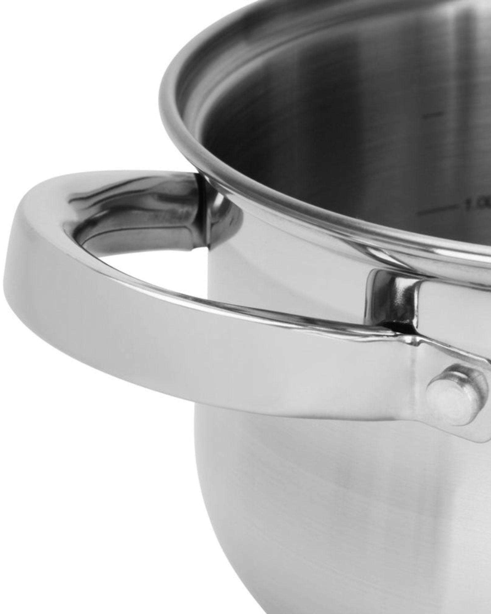 Fissman Stockpot Felina 18cm/2.9LTR With Glass Lid Stainless Steel