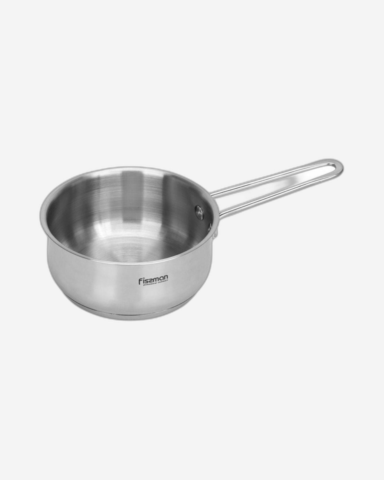 Fissman Saucepan Gulliver 14cm/0.9LTR With Glass Lid Stainless Steel