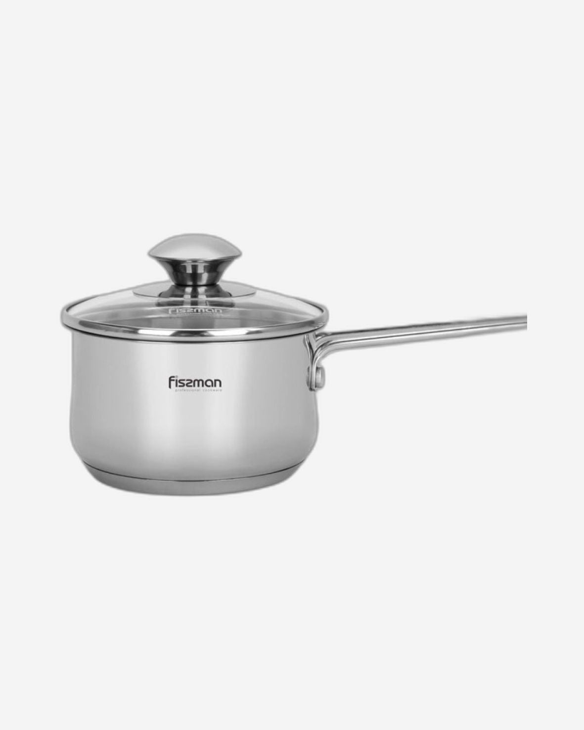 Fissman Mini Stainless Steel Cooking Pot Gulliver 12cm/0.8LTR With Glass Lid