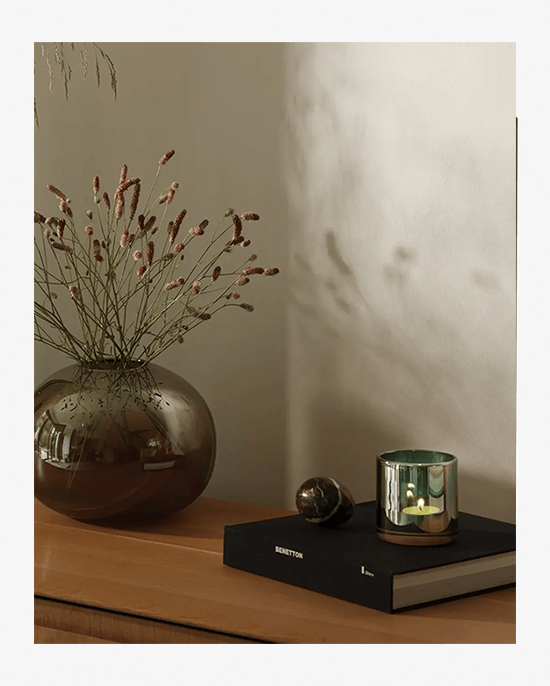 LSA Peacock Lustre Epoque Tealight Holder