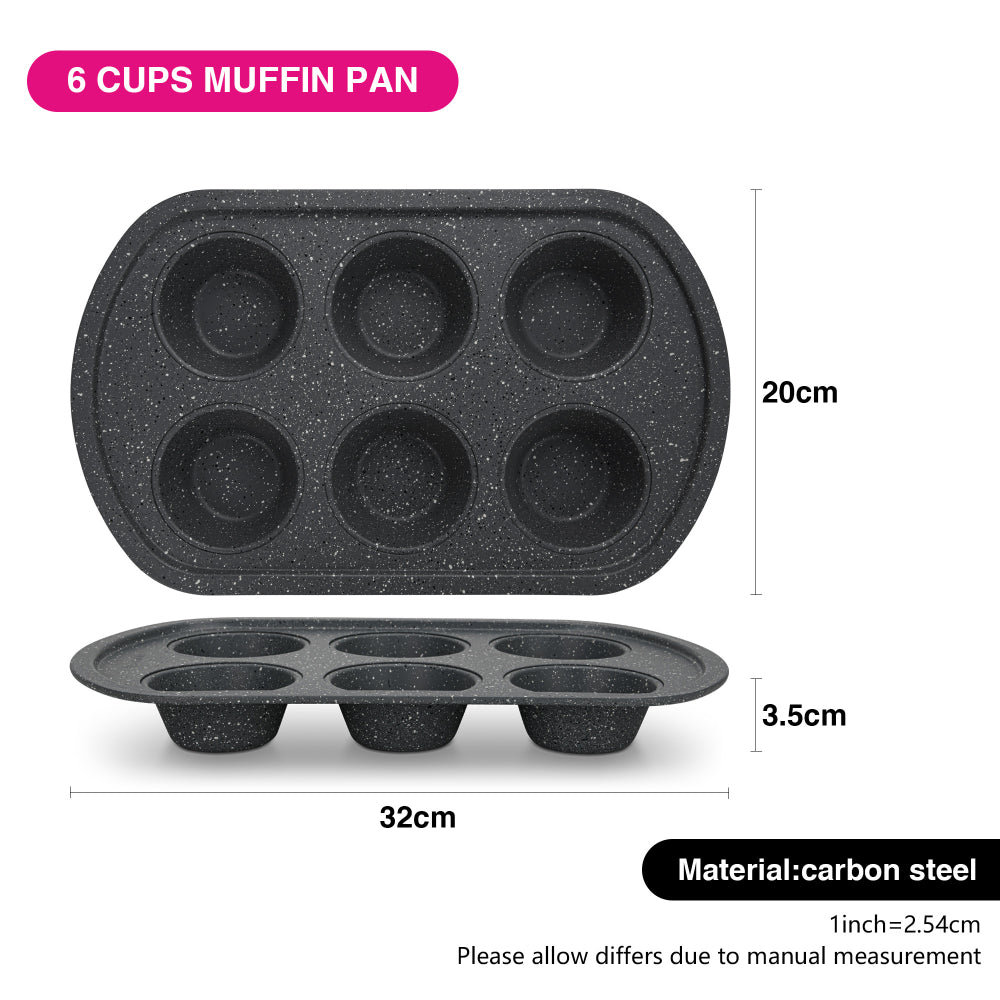 Fissman Muffin Pan Carbon 32cm 6 Cups