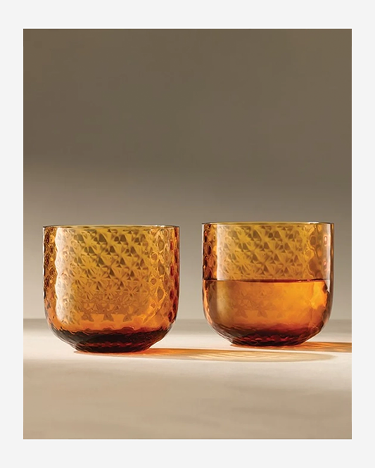 LSA Sun Amber Dapple Tumbler 300ml