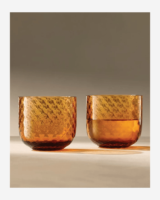 LSA Sun Amber Dapple Tumbler 300ml