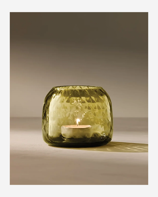 LSA Woodland Green Dapple Tealight HolderVase