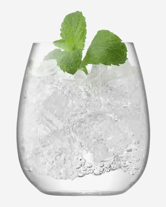 LSA Clear Wine Stemless Red Wine Glass 530ml Set of 2