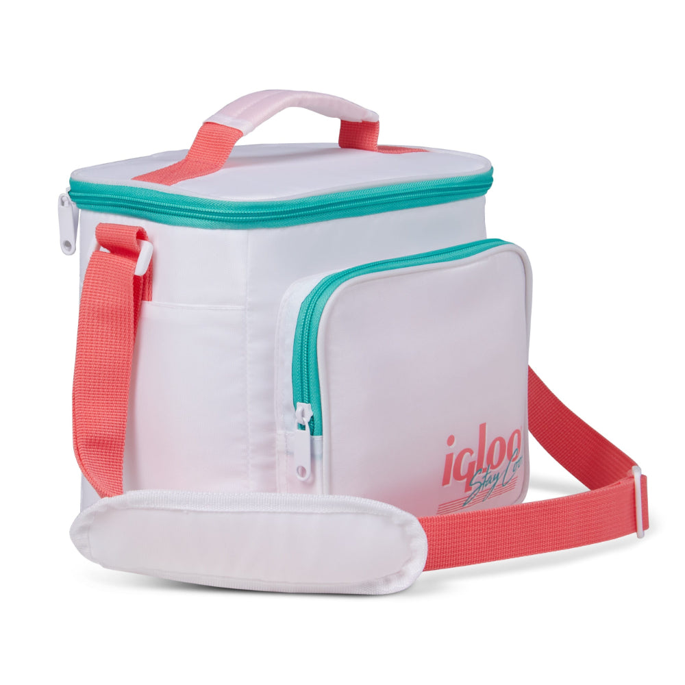 00060932-Igloo-Retro Square Cooler Lunch Bag - White