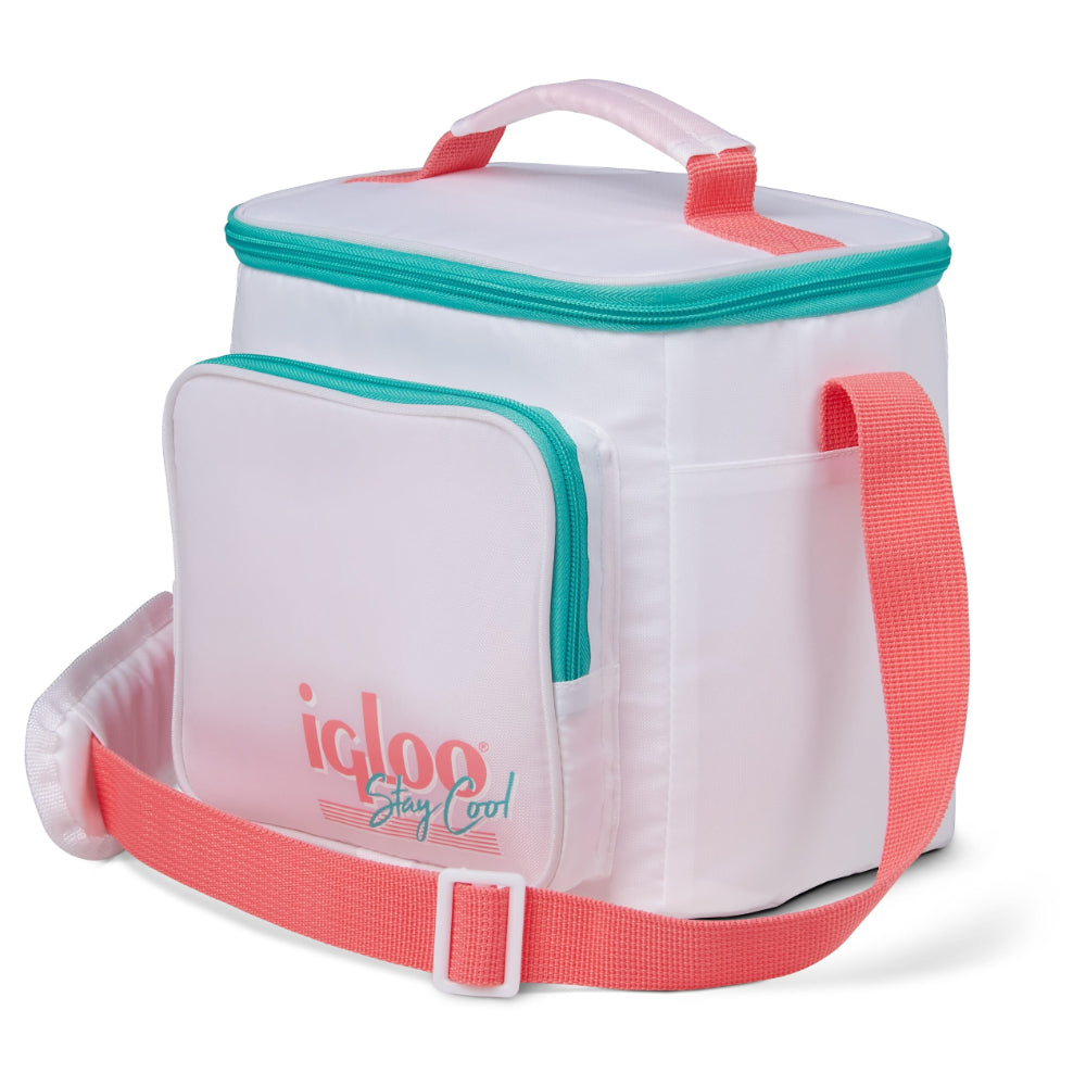 00060932-Igloo-Retro Square Cooler Lunch Bag - White