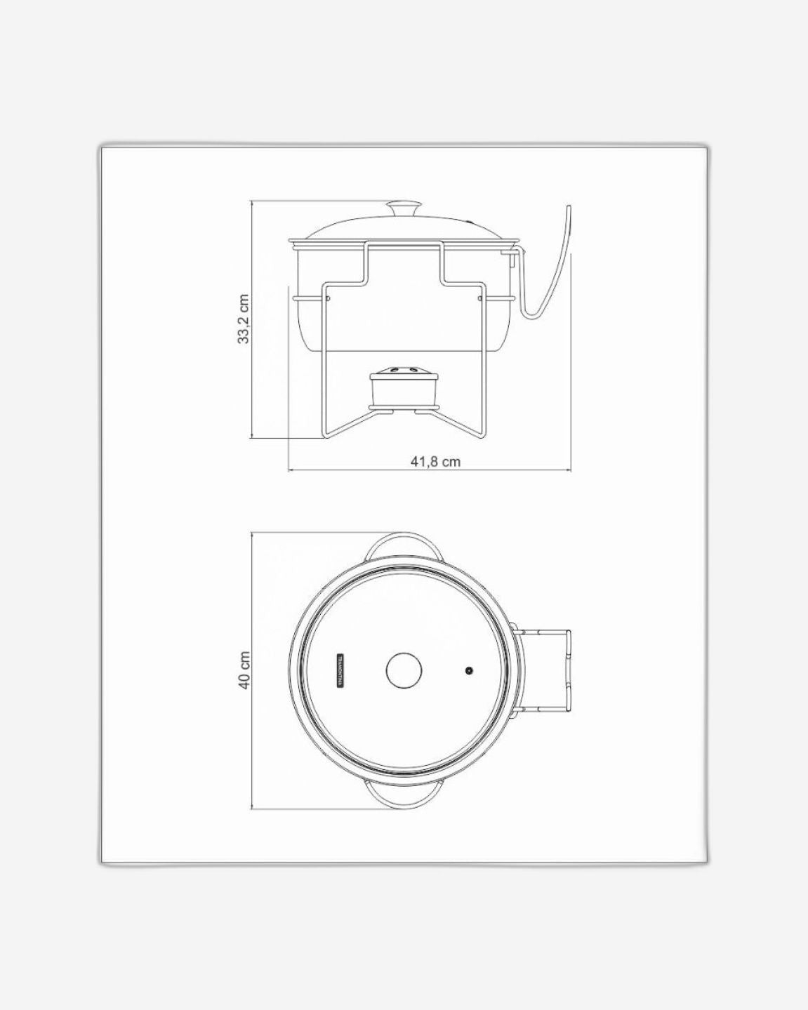 Tramontina Chafing Dish 7L
