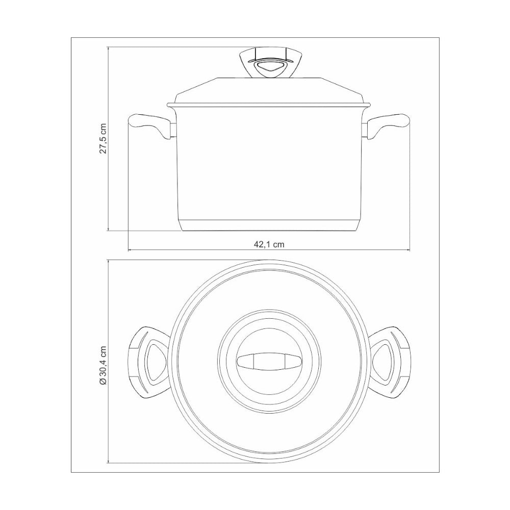 Tramontina Solar Stock Pot 11.9L