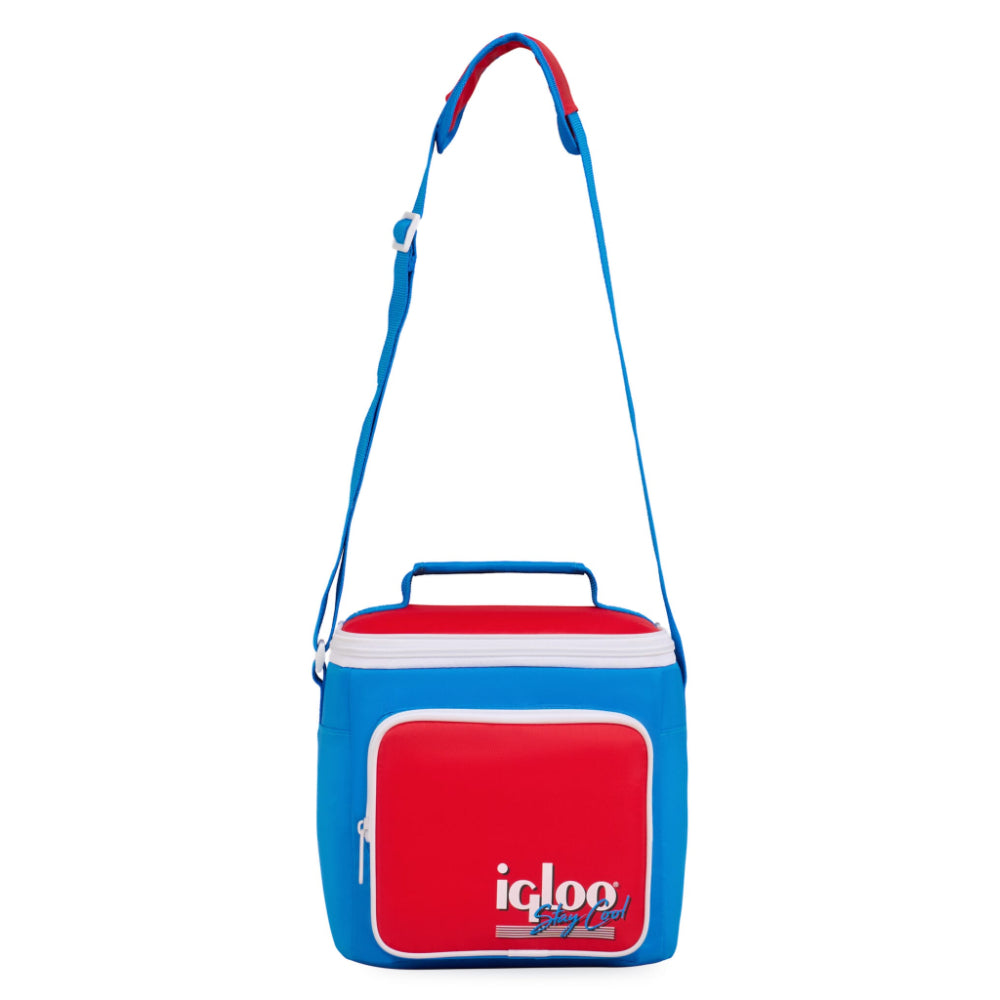 00063083-Igloo - Retro Square Lunch Bag - Red Star