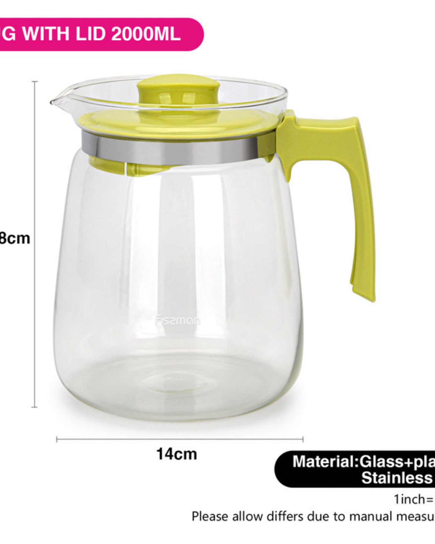 Fissman Jug Lid Green
