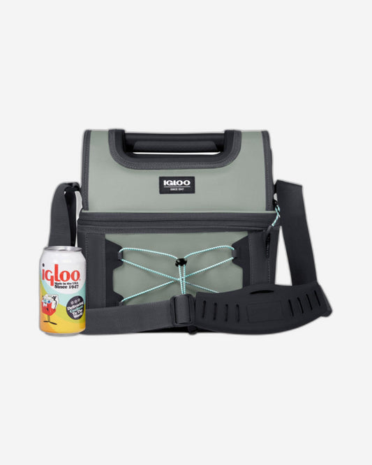Igloo-16-Can Softsided Insulated Lunch Box Gripper Cooler Bag - Grey
