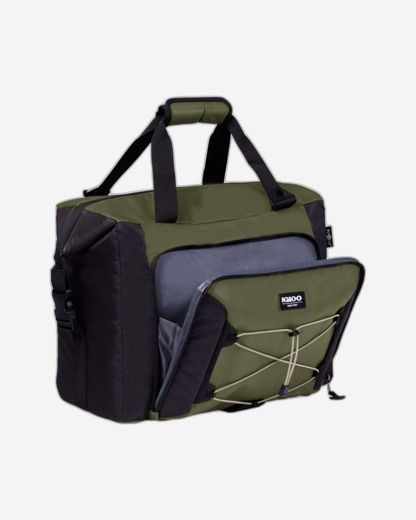 00066310-Igloo-Snapdown 36 Maxcold Voyager Cooler Bag - Olive