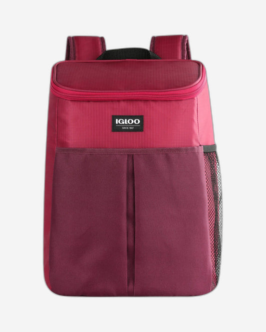 00066408-Igloo- Essentials 18 Can Backpack - Scooter.zinfandal