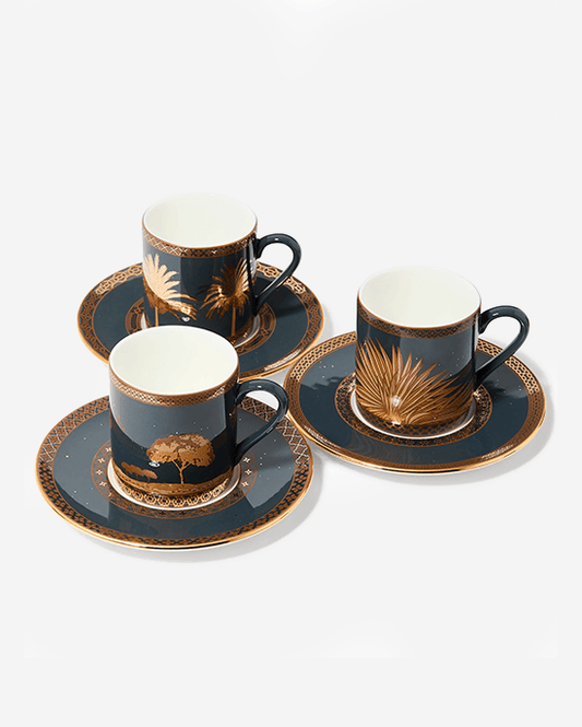 B&S Set of 6Pc Cups & Saucers