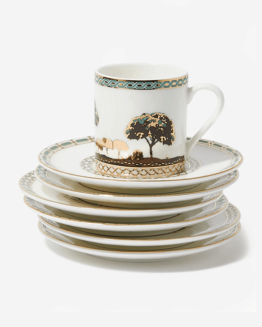 B&S Set of 6Pc Cups & Saucers