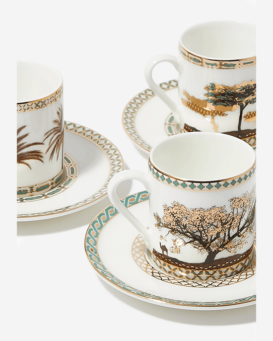 B&S Set of 6Pc Cups & Saucers