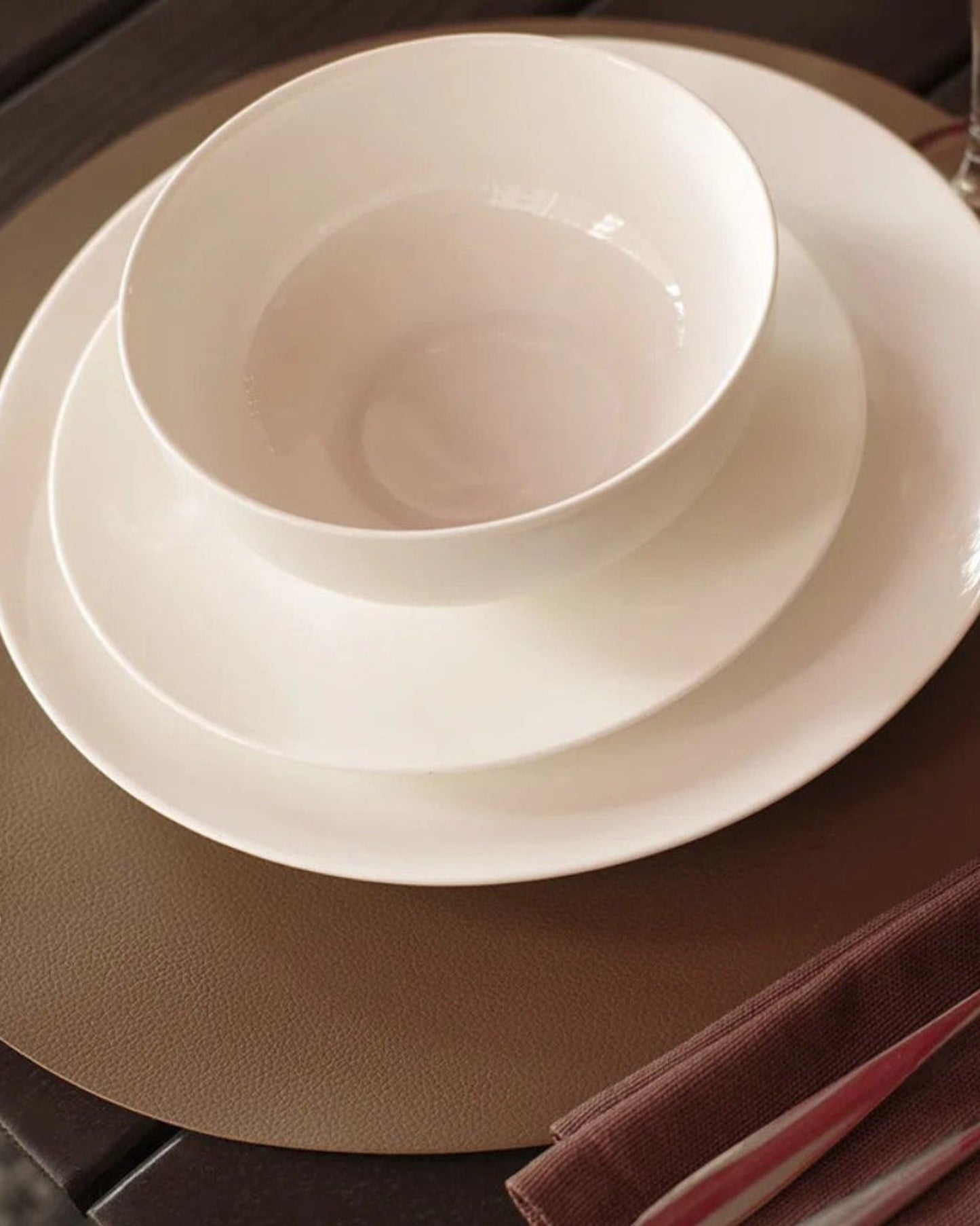 Fissman Placemat Round PU 36cm