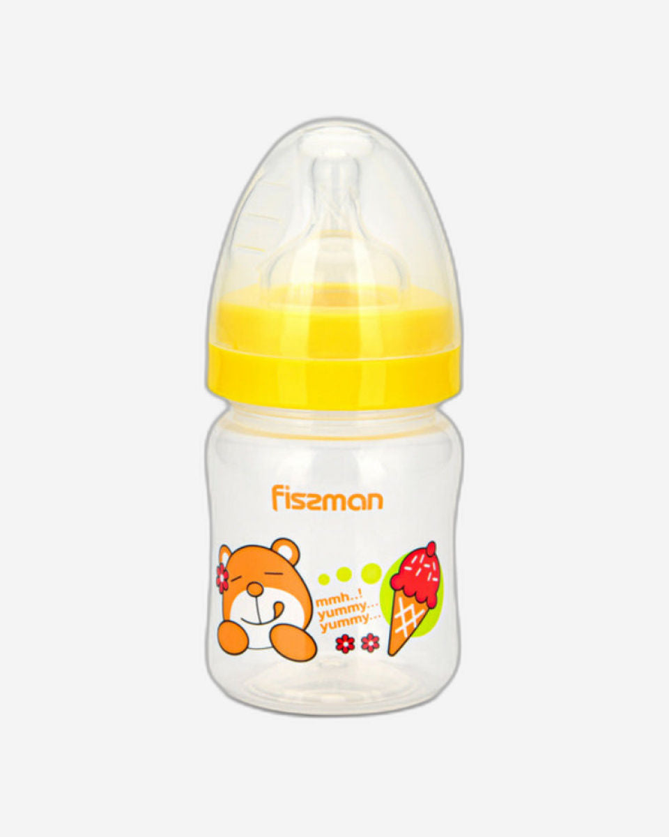 Fissman Feeding Bottle Wide Neck Yellow