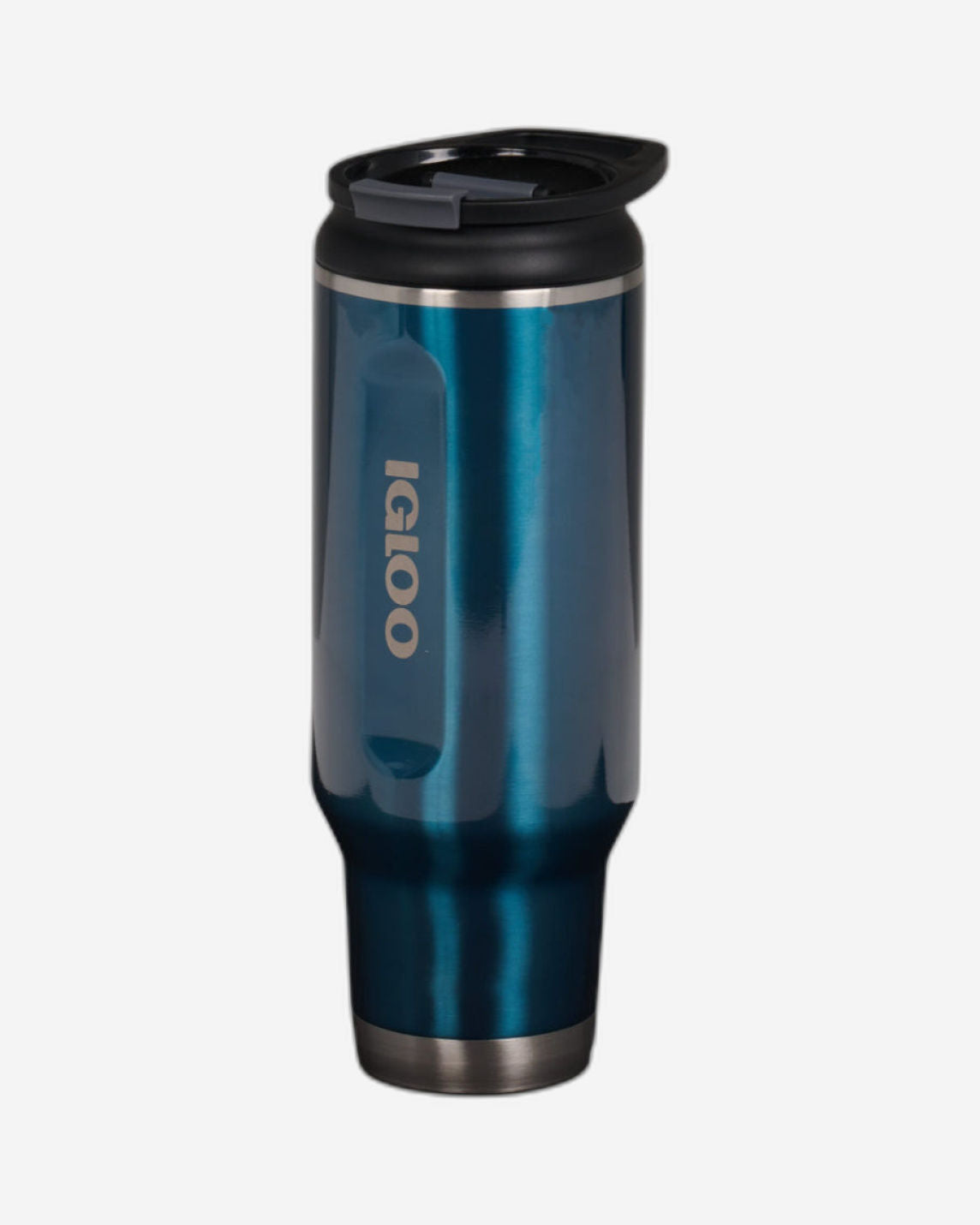 00071083-Igloo-40 Oz Stainless Steel Flip ‘n’ Sip Tumbler - Modern Blue