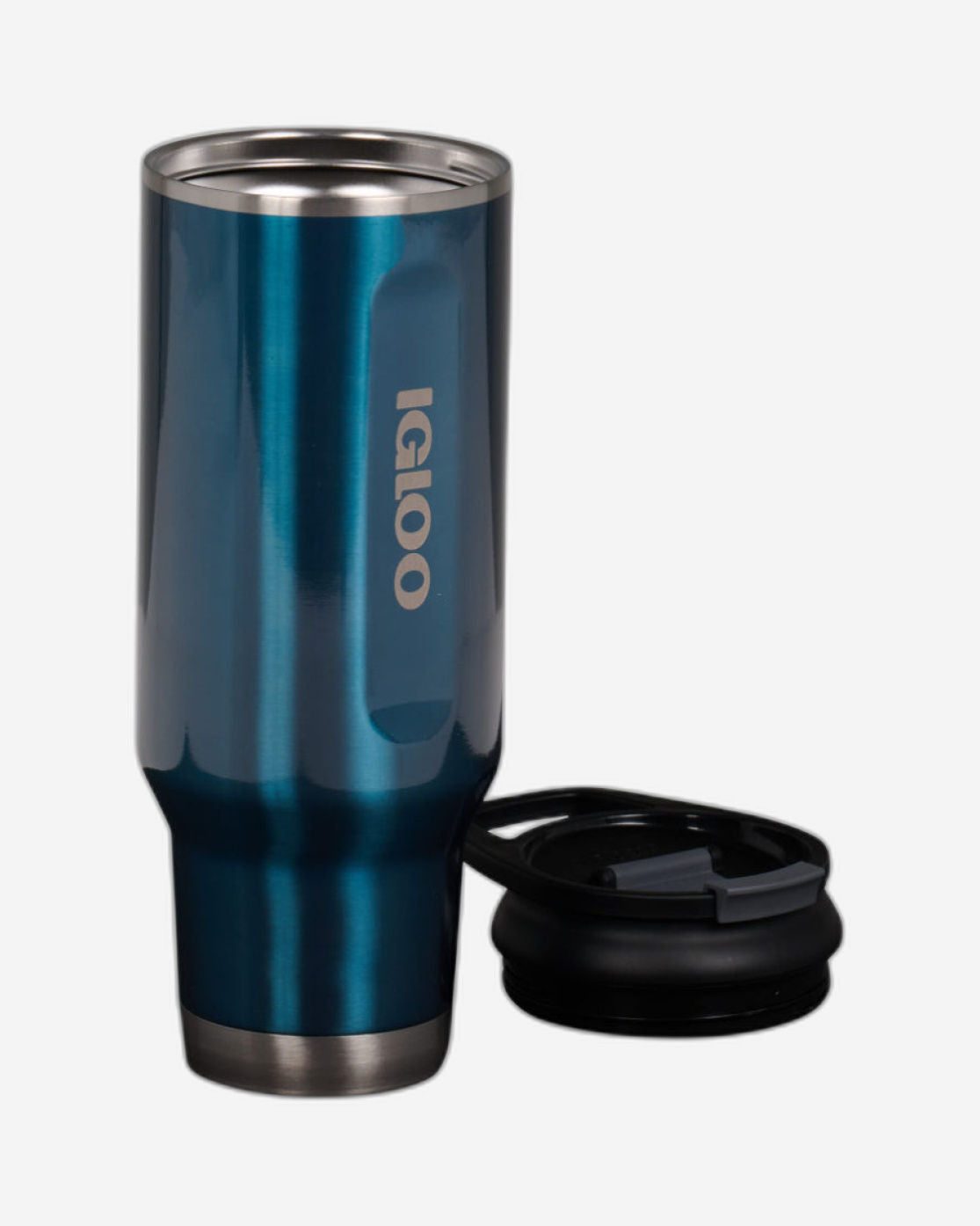 00071083-Igloo-40 Oz Stainless Steel Flip ‘n’ Sip Tumbler - Modern Blue