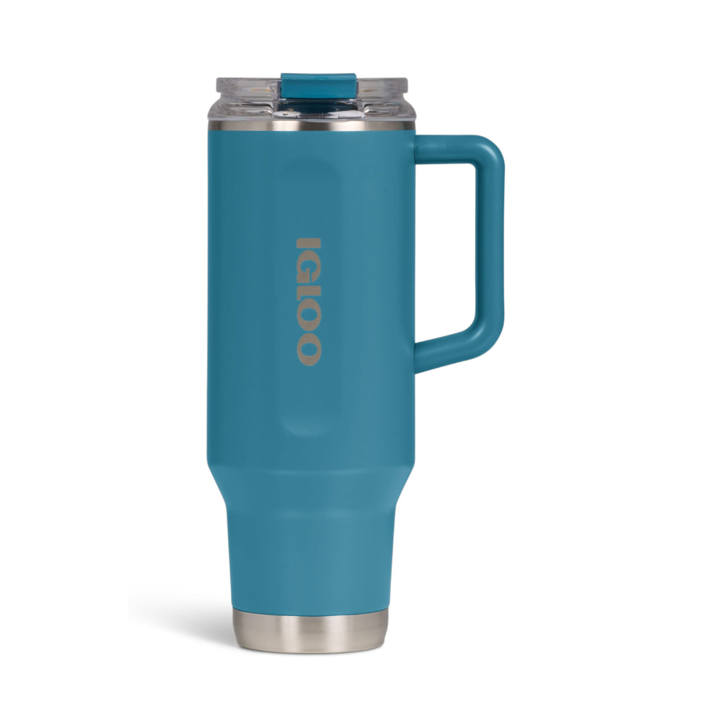 00071228-Igloo 40 OZ Stainless Steel Travel Mug Modern Blue