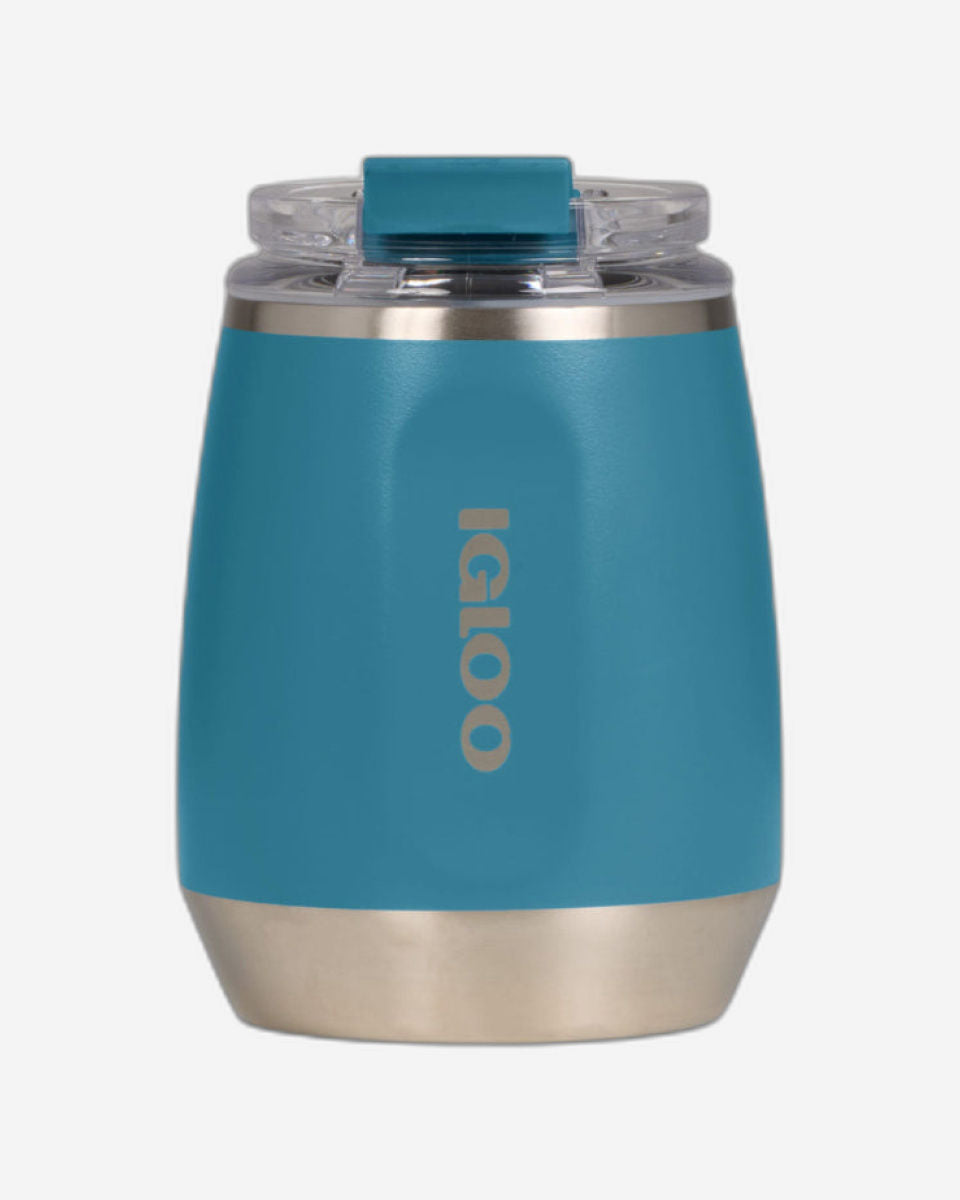 00071238-Igloo - 10 OZ Stainless Steel Wine Tumbler - Modern Blue