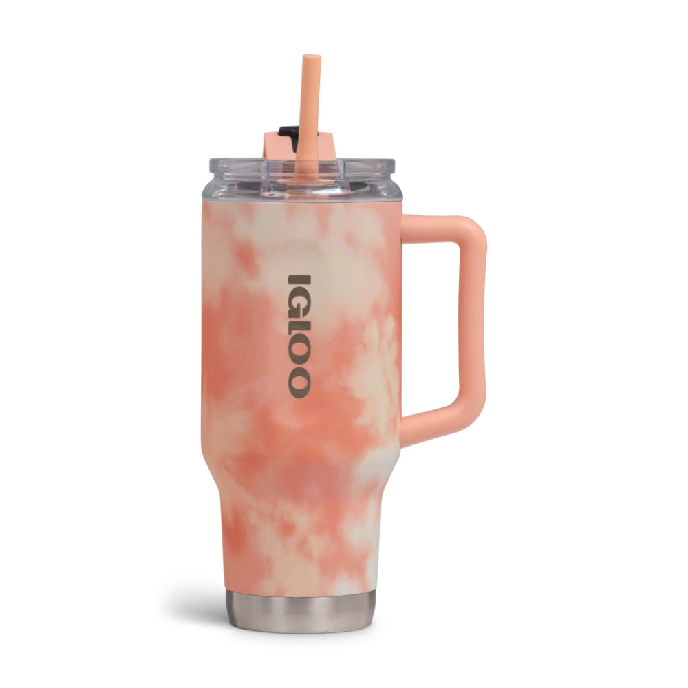 00071312-Igloo - 32 Oz Flip ‘n’ Sip Travel Mug - Apricot