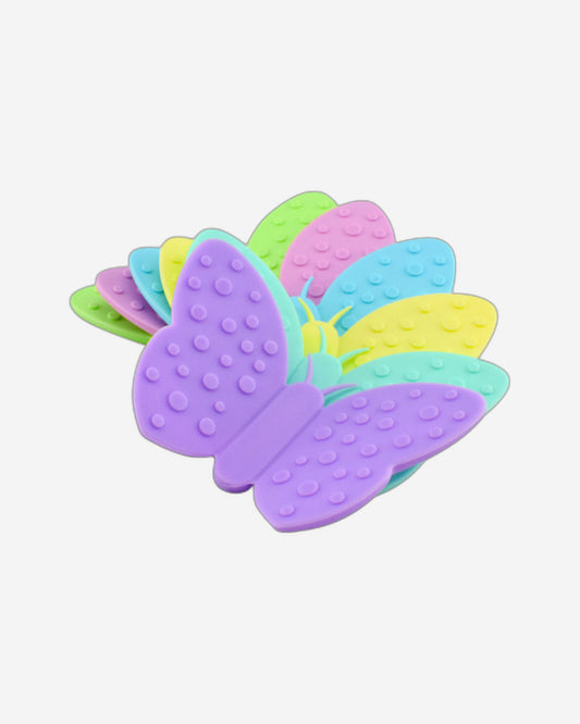 Fissman 2-Piece Butterfly Pot Holder Magnet Set Pink